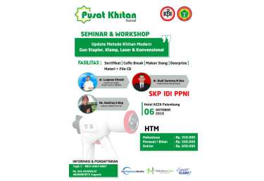 SEMINAR & WORKSHOP update Metode Khitan Modern Gun Stapler, Klamp, Laser & Konvensional files/event/seminar-workshop-update-382689c763ebdde_cover.jpeg